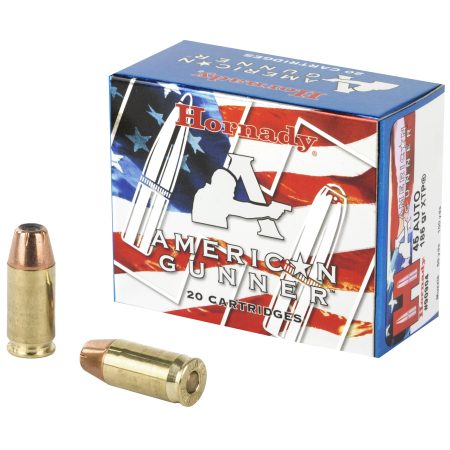 Hornady - Hornady American Gunner .45 ACP 185 Grain XTP Ammunition – Precision Target and Self-Defense Load