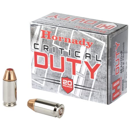 Hornady - Hornady Critical Duty 45 ACP +P 220-Grain FlexLock Duty Ammunition, 20 Rounds per Box