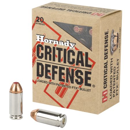 Hornady - Hornady Critical Defense FlexTip 40 S&W 165-Grain Ammunition - 20 Rounds per Box