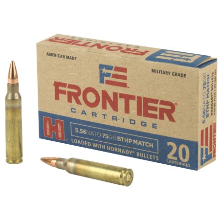 Frontier Cartridge - Frontier Cartridge Lake City 556 NATO 75 Grain Boat Tail Hollow Point Ammunition (20 Rounds)