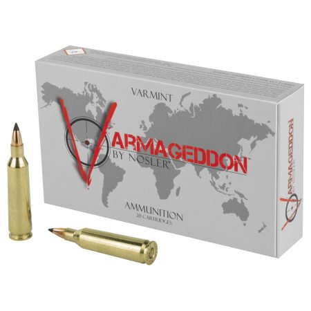 Nosler - Nosler Varmageddon 22-250 Remington 55-Grain Flat Base Tipped Bullets - 20 Count Box