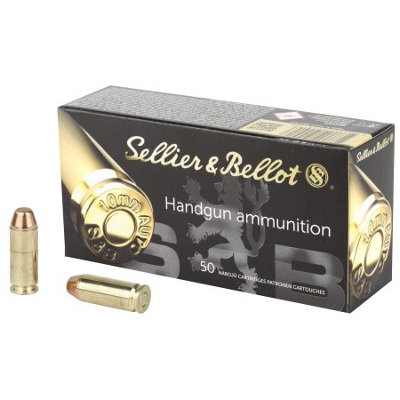 Sellier & Bellot - Sellier & Bellot 10mm 180 Grain Full Metal Jacket Pistol Ammunition (50 Rounds Box)