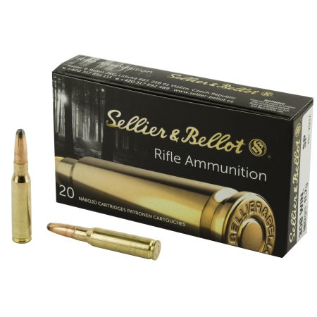 Sellier & Bellot - Sellier & Bellot 308 Winchester 180 Grain Soft Point Rifle Ammunition – 20 Rounds Per Box