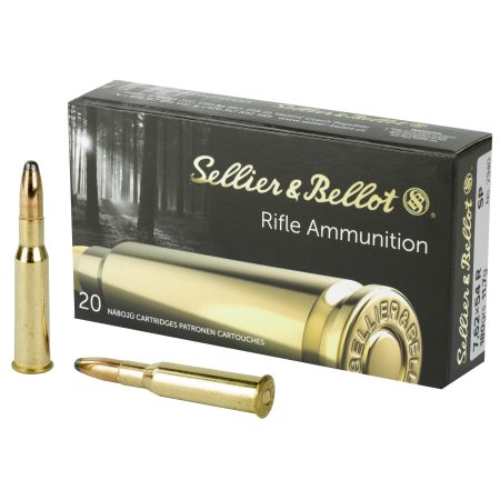 Sellier & Bellot - Sellier & Bellot 7.62x54R 180-Grain Soft Point Rifle Ammunition - 20 Racks per Box, 400 per Case