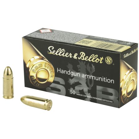 Sellier & Bellot - Sellier & Bellot 9mm 115 Grain Full Metal Jacket Ammunition (50 Rounds)