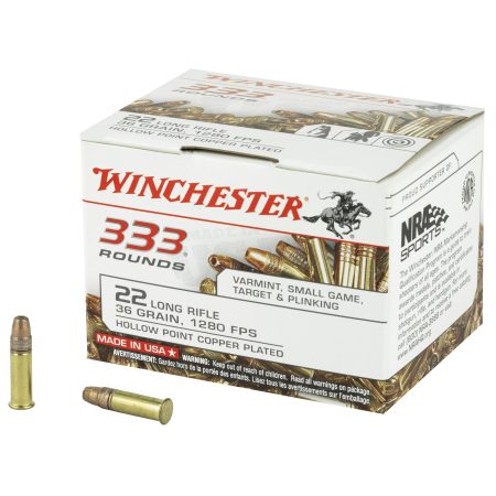 Winchester Ammunition - Winchester Ammunition 22LR Rimfire Hollow Point, 36 Grain, 333 Rounds per Box