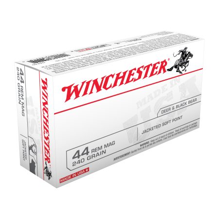 Winchester Ammunition - Winchester Ammunition USA 44 Magnum 240-Grain Jacketed Soft Point Ammo (50 Rounds per Box)
