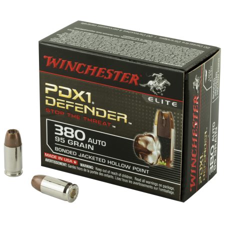 Winchester Ammunition - Winchester Ammunition PDX1 Defender .380 ACP 95-Grain Hollow Point Ammunition (20/200 rounds)