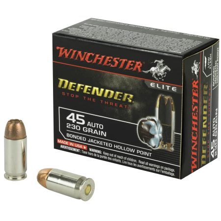 Winchester Ammunition - Winchester Ammunition PDX1 Defender 45 ACP 230 Grain Hollow Point Ammunition