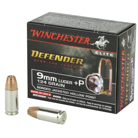 Winchester Ammunition - Winchester Ammunition PDX1 Defender 9mm +P 124 Grain Hollow Point Ammunition