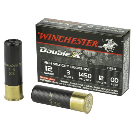 Winchester Ammunition - Winchester Ammunition Double X 12 Gauge 00 Buckshot - High-Velocity, Long-Range Performance