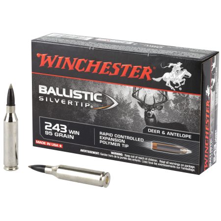Winchester Ammunition - Winchester Ammunition Ballistic Silvertip 243 Winchester 95 Grain Polymer Tip, 20 Rounds per Box