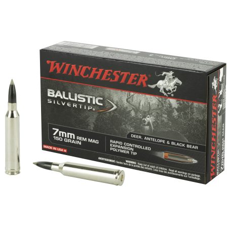 Winchester Ammunition - Winchester Ammunition Ballistic Silvertip 7mm Remington Magnum 150 Grain Polymer Tip