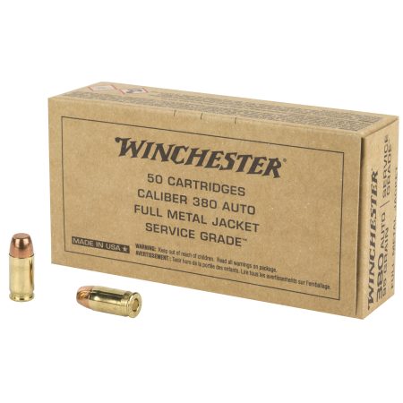 Winchester Ammunition - Winchester Ammunition Service Grade .380 ACP 95 Grain Full Metal Jacket (Box of 50)