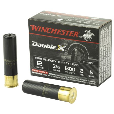 Winchester Ammunition - Winchester Ammunition Double X 12 Gauge 3.5-inch Shotshells with #5 Shot, 2 oz, 10 Rounds per Box