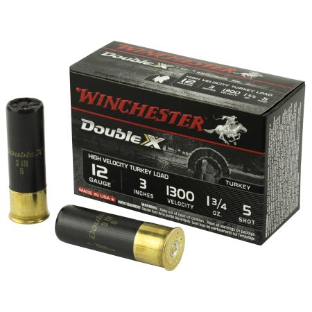 Winchester Ammunition - Winchester Ammunition Double X 12 Gauge 3-inch #5 Shotshells - 1.75 oz, 10 Rounds per Box
