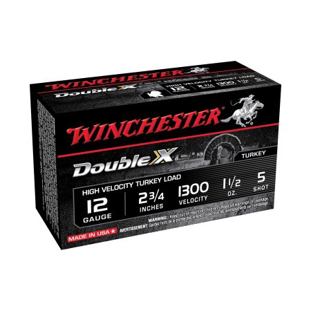 Winchester Ammunition - Winchester Ammunition Double X 12 Gauge #5 Shotshells – 1.5 oz, High-Velocity Performance