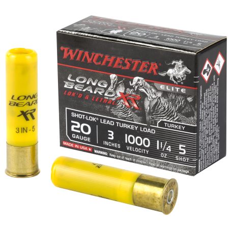 Winchester Ammunition - Winchester Ammunition Longbeard XR 20 Gauge Shotshell, 1 1/4 oz, #5, 10 Rounds per Box