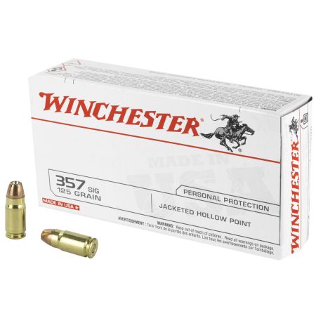 Winchester Ammunition - Winchester Ammunition USA 357 Sig 125-Grain Hollow Point – 50 Rounds per Box, 500 per Case