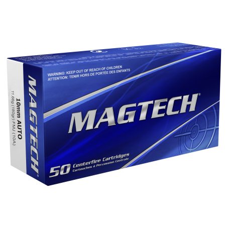 Magtech - Magtech 10mm 180 Grain FMJ Ammunition – Sport Shooting Full Metal Jacket Bullets