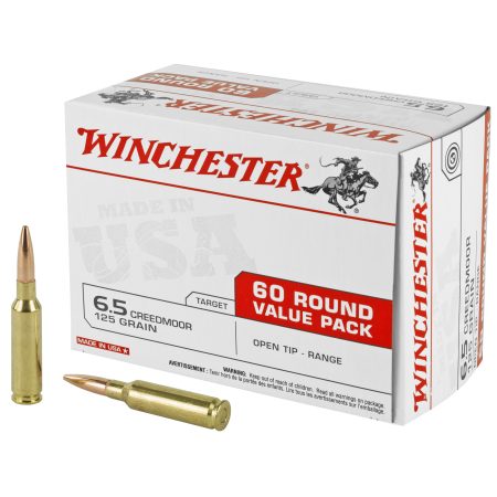 Winchester Ammunition - Winchester Ammunition USA 6.5 Creedmoor 125 Grain Open Tip – 60 Rounds per Box, 240 per Case