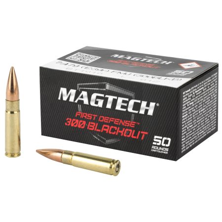 Magtech - Magtech First Defense 300 Blackout 123-Grain FMJ Ammunition – 50 Rounds Per Box