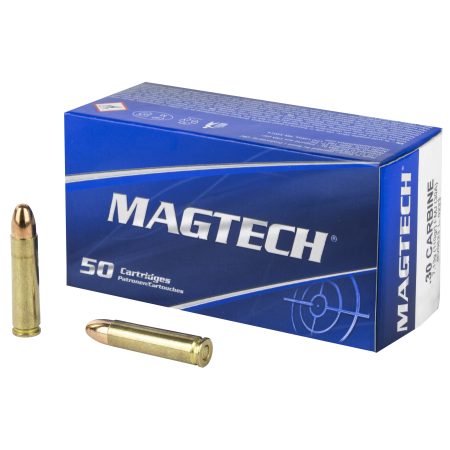 Magtech - Magtech 30 Carbine Full Metal Jacket Ammunition - 110 Grain, 50 Rounds per Box