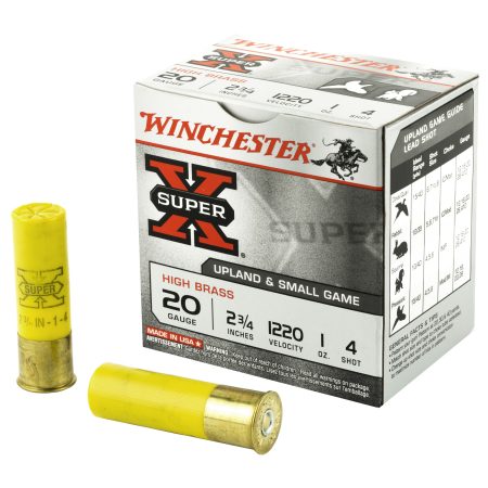 Winchester Ammunition - Winchester Ammunition Super-X 20 Gauge 2.75-Inch #4 Shotshells, 1 oz, 25 Rounds