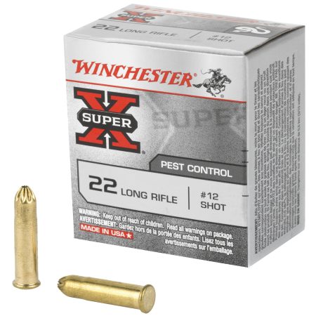 Winchester Ammunition - Winchester Ammunition Super-X 22LR #12 Shot - 50 Rounds per Box, 5000 Rounds per Case
