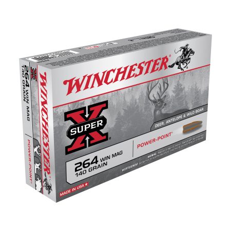 Winchester Ammunition - Winchester Ammunition Super-X Power-Point 264 Winchester Magnum, 140 Grain - Box of 20 Rounds