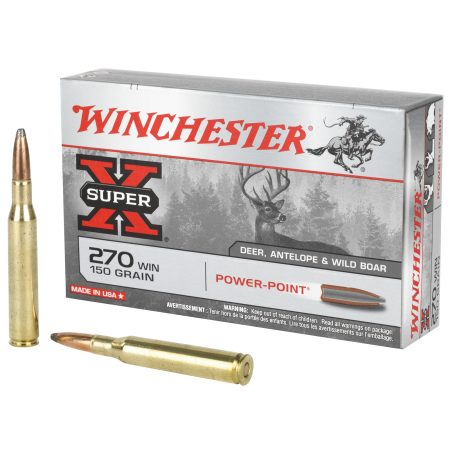 Winchester Ammunition - Winchester Ammunition Super-X Power Point .270 Winchester 150 Grain Centerfire Rifle Ammo