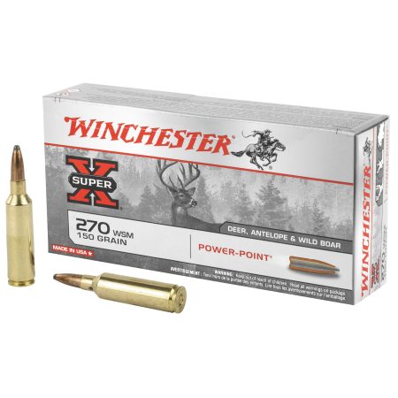 Winchester Ammunition - Winchester Ammunition Super-X Power-Point .270 Winchester Short Magnum, 150 Grain, 20 Rounds
