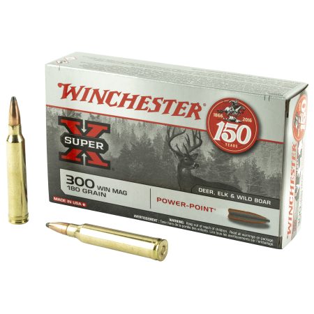 Winchester Ammunition - Winchester Ammunition Super-X Power Point 180 Grain 300 Winchester Magnum