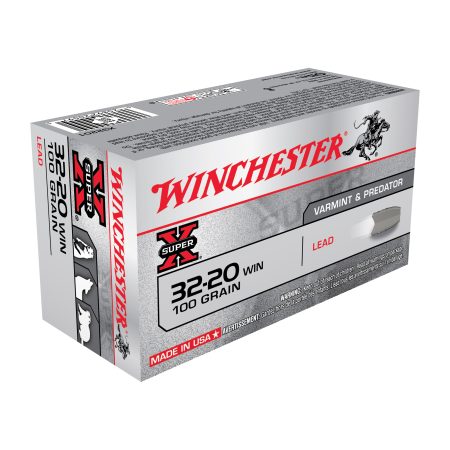 Winchester Ammunition - Winchester Ammunition Super-X 32-20 Winchester 100-Grain Lead Flat Nose – 50 Rounds per Box
