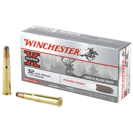Winchester Ammunition - Winchester Ammunition Super-X Power-Point .32 Winchester Special 170-Grain Ammo - 20 Rounds