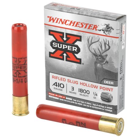Winchester Ammunition - Winchester Ammunition Super-X 410 Bore Rifled Slug, 1/4 oz, 5 Rounds per Box