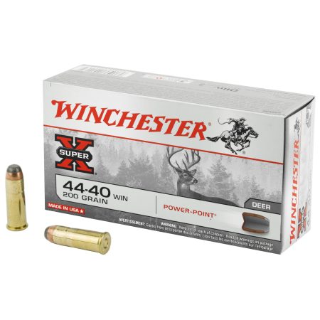 Winchester Ammunition - Winchester Ammunition Super-X Power-Point .44-40 Winchester 200-Grain Rifle Ammo (50 Rounds)