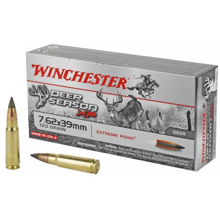 Winchester Ammunition - Winchester Ammunition Deer Season XP 7.62x39 123 Grain Polymer Tip Ammo – 20 Rounds per Box, 200 per Case