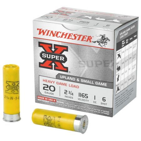 Winchester Ammunition - Winchester Ammunition Super-X 20 Gauge 2.75-Inch #6 Shotshells – 1 oz, 25 Rounds Per Box