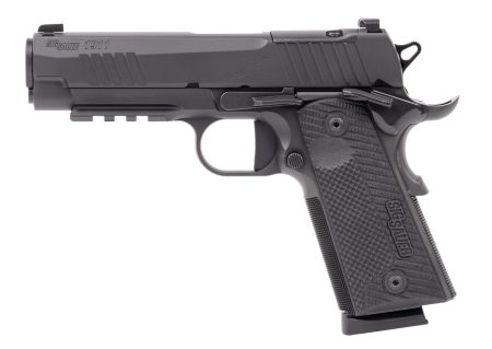 SIG SAUER - SIG SAUER 1911X Carry .45 ACP Semi-Auto Pistol with Black DLC Finish and G10 Grip Panels