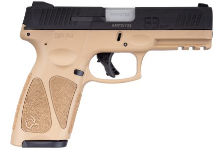 Taurus - Taurus G3 9mm Semi-Auto Pistol with Matte Black Finish and Flat Dark Earth Polymer Frame