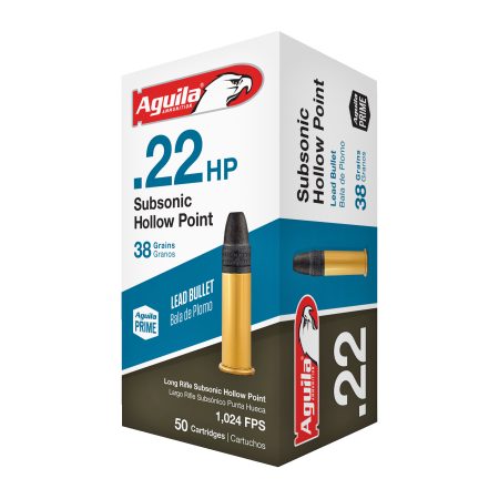 Aguila Ammunition - Aguila Ammunition 1B220268 22LR Subsonic Hollow Point Ammunition - 38 Grain, 50 Rounds per Box