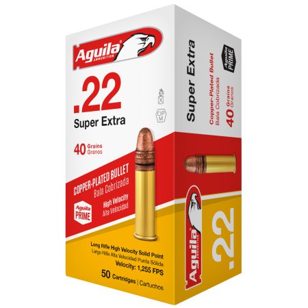 Aguila Ammunition - Aguila Ammunition 22LR High Velocity Solid Point Ammo, 40 Grain - 50 Rounds per Box