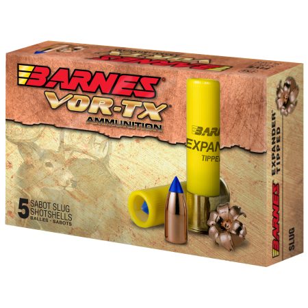 Barnes - Barnes VOR-TX 20 Gauge Slug Ammunition – 250 Grain, 5 Rounds per Box