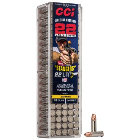 CCI Ammunition - CCI Stingers 22LR 32-Grain Copper Plated Hollow Point Ammunition - Model CCI Part #50100CC