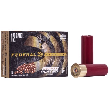 Federal - Federal Premium Vital-Shok 12 Gauge 3-Inch 4 Buckshot – 2 oz, 5 Rounds per Box