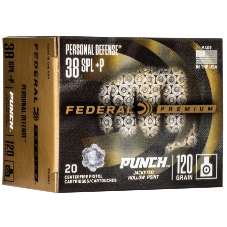 Federal - Federal Premium Punch .38 Special 120 Grain Hollow Point Ammunition - 20 Rounds