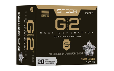 Speer Ammunition - Speer Ammunition Gold Dot G2 9mm 147 Grain Hollow Point Bullets - Pack of 20