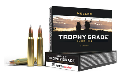 Nosler - Nosler Trophy Grade 223 Remington 70-Grain AccuBond Ammunition (20 Rounds)