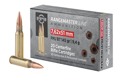 Prvi Partizan - Prvi Partizan PPRM762 7.62x51mm NATO 145-Grain RangeMaster FMJ Boat Tail Ammunition